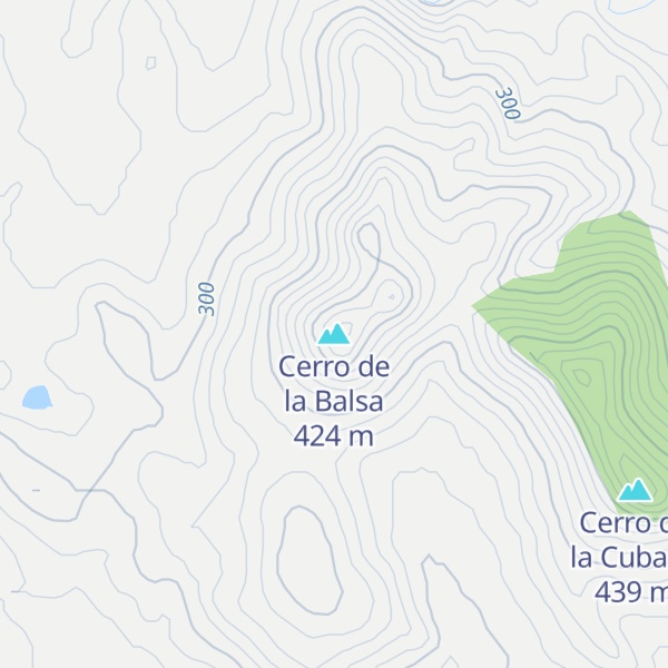 Map of Cerro de la Balsa