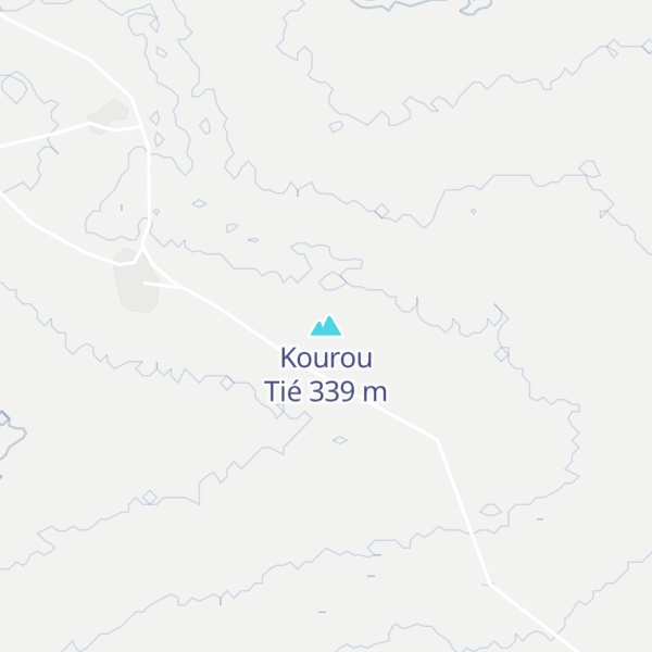 Map of Kourou Tié
