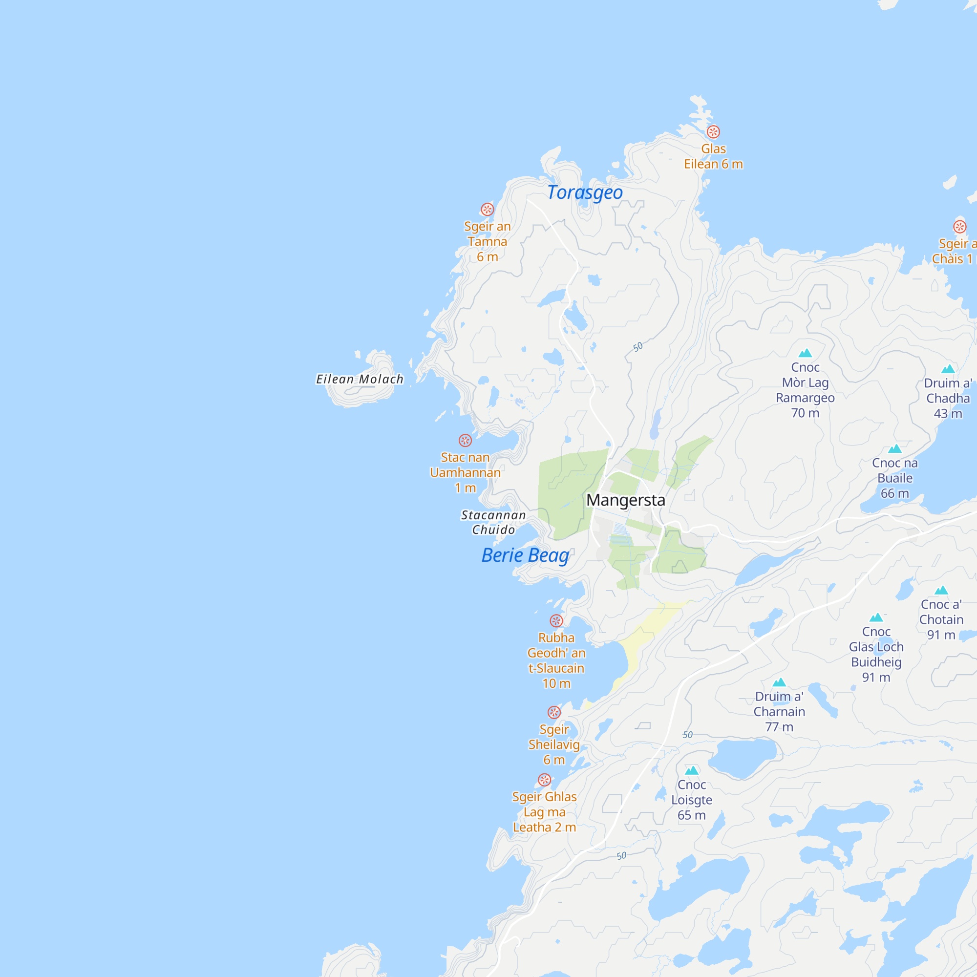 Mangurstadh Bothy map
