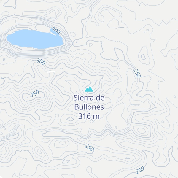 Map of Sierra de Bullones