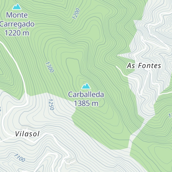 Map of Carballeda