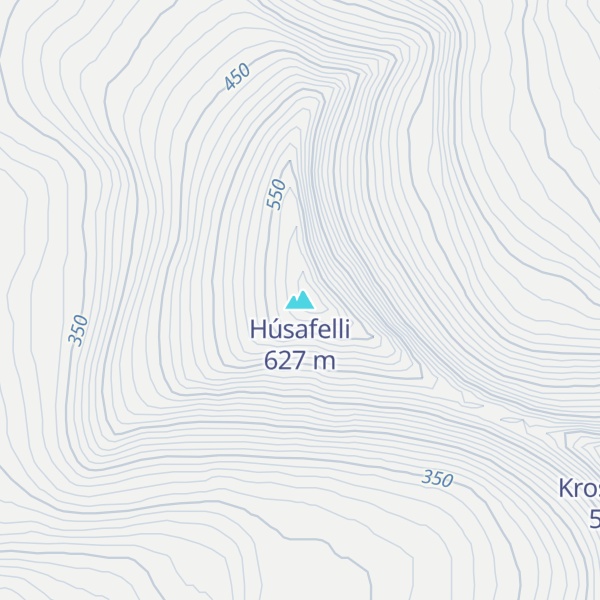 Map of Húsafelli