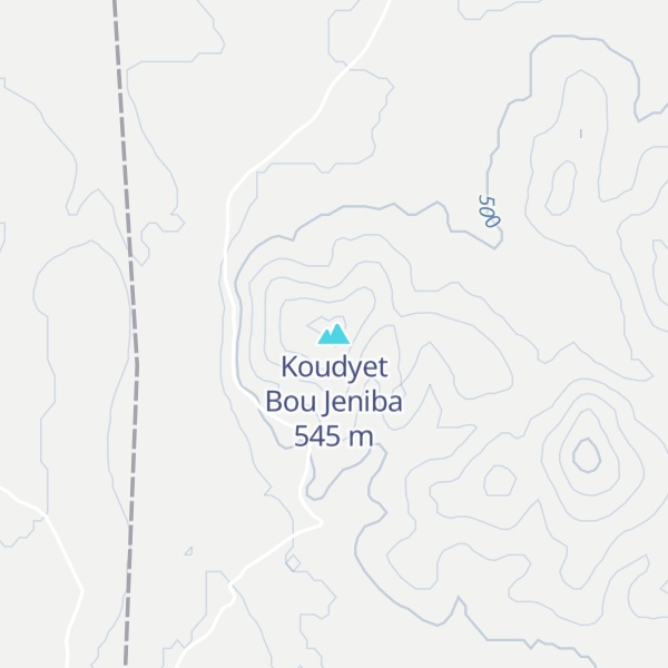 Map of Koudyet Bou Jeniba