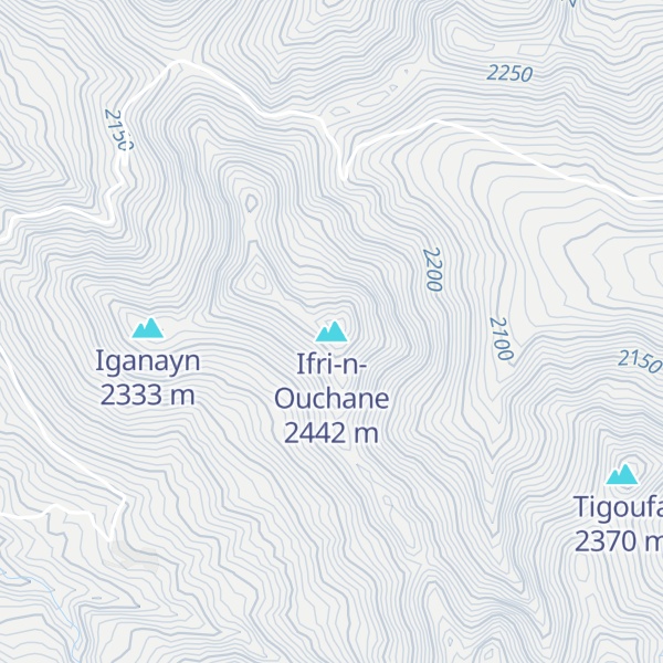 Map of Ifri-n-Ouchane