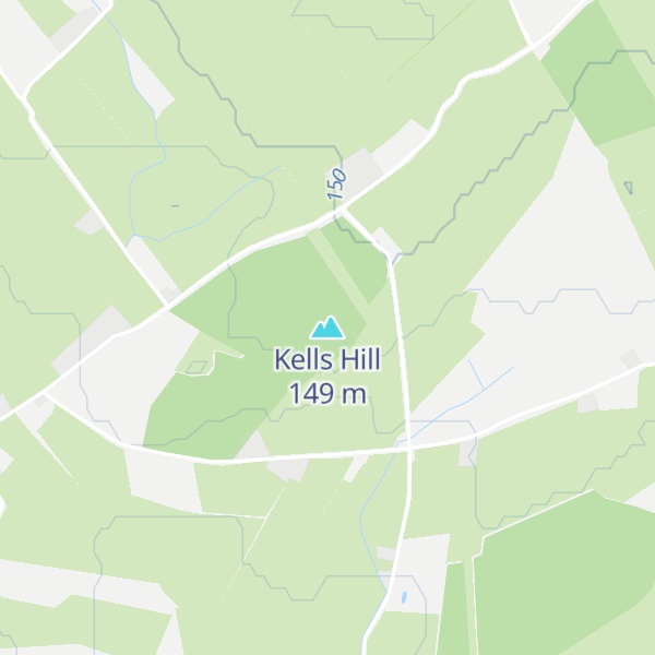 Map of Kells Hill