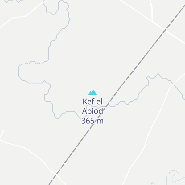 Map of Kef el Abiod