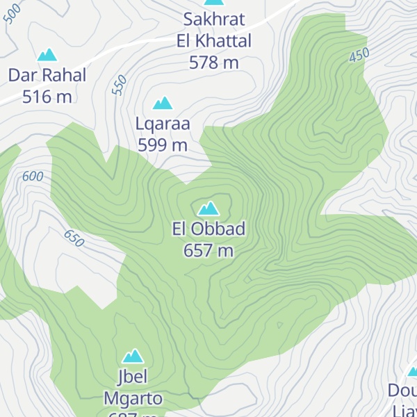 Map of El Obbad