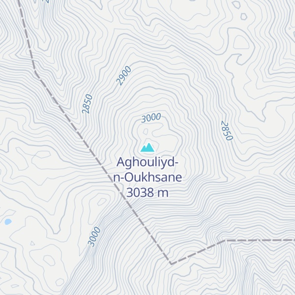 Map of Aghouliyd-n-Oukhsane