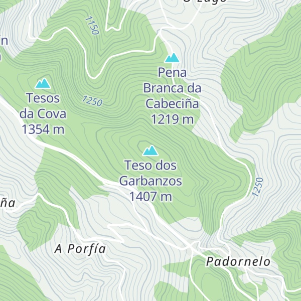 Map of Teso dos Garbanzos