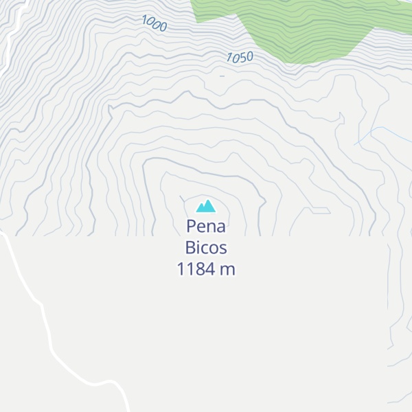 Map of Pena Bicos