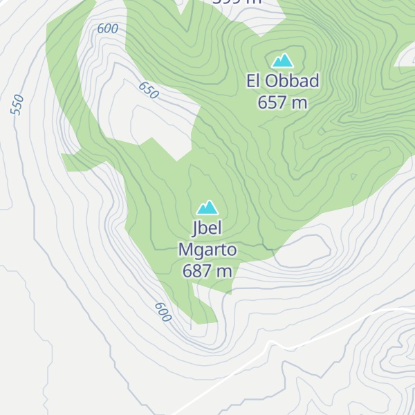 Map of Jbel Mgarto