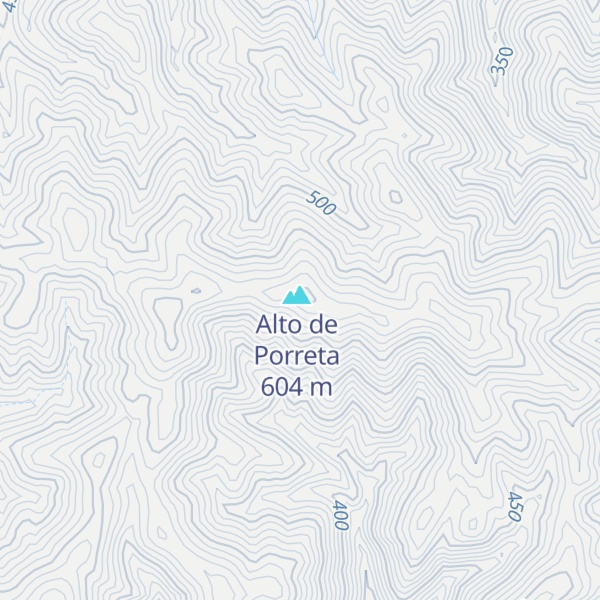 Map of Cerro de Porretas