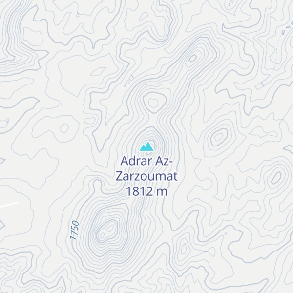 Map of Adrar Az-Zarzoumat