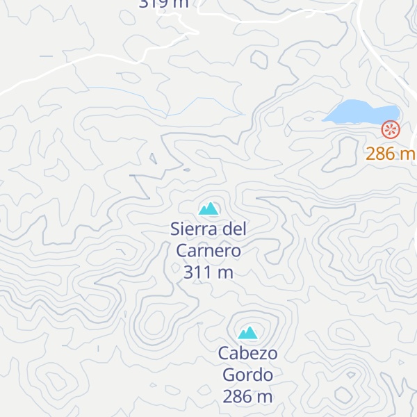 Map of Sierra del Carnero