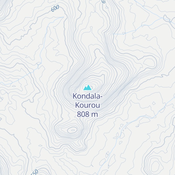 Map of Kondala-Kourou