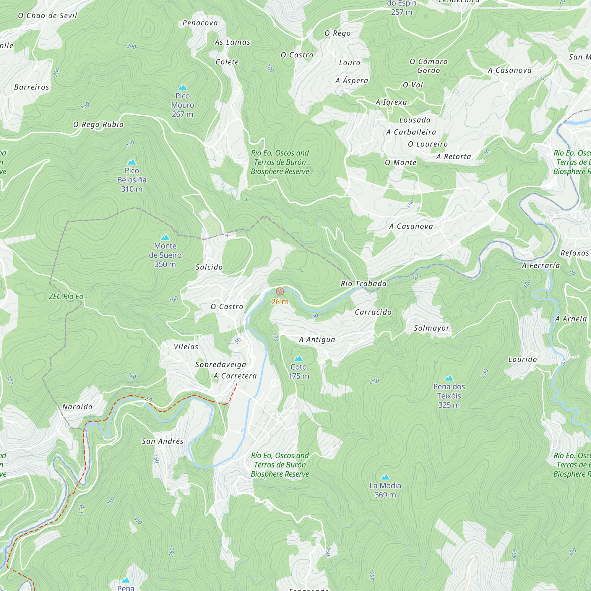 Refugio de pescadores Xesteira - Centro de precintaje map