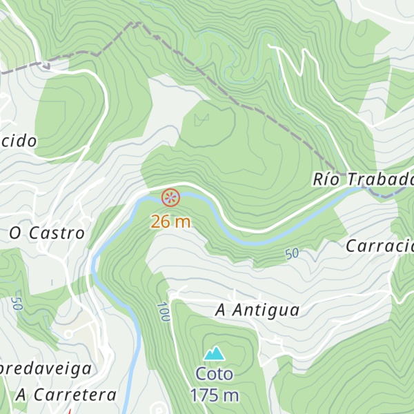 Map of Refugio de pescadores Xesteira - Centro de precintaje