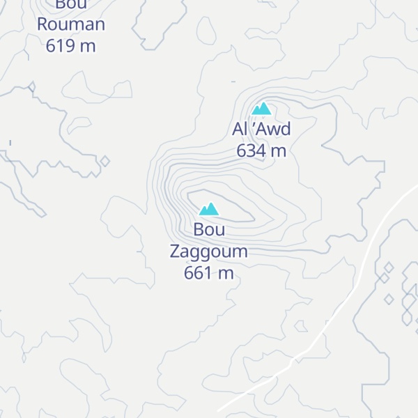 Map of Bou Zaggoum