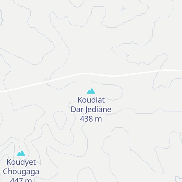Map of Koudiat Dar Jediane