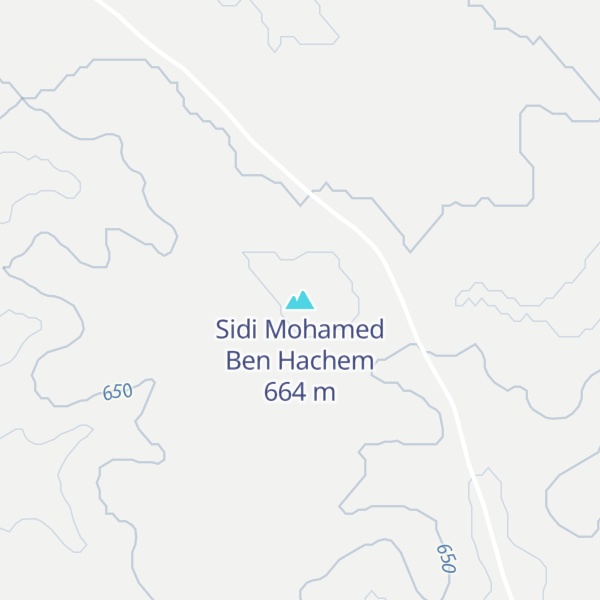 Map of Sidi Mohamed Ben Hachem