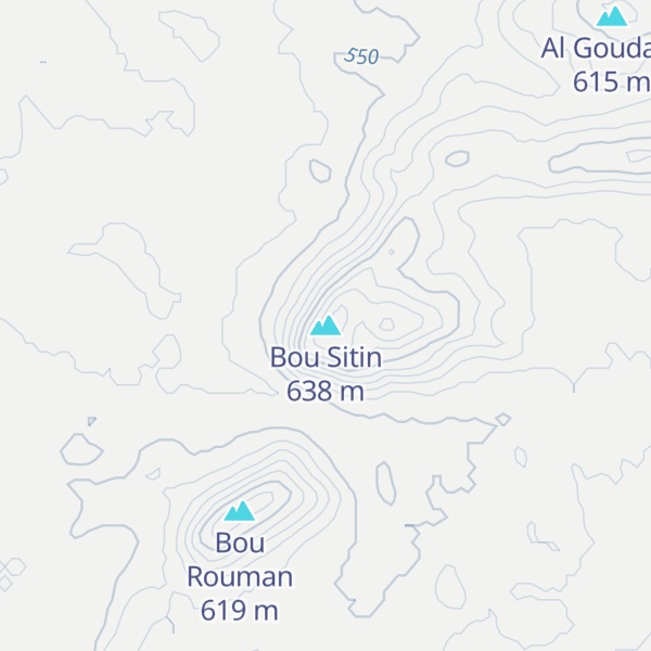 Map of Bou Sitin