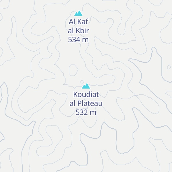 Map of Koudiat al Plateau