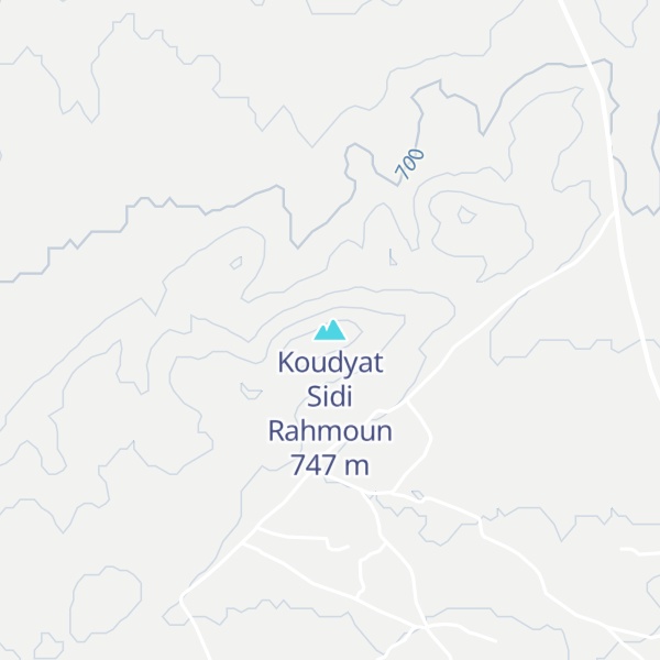 Map of Koudyat Sidi Rahmoun