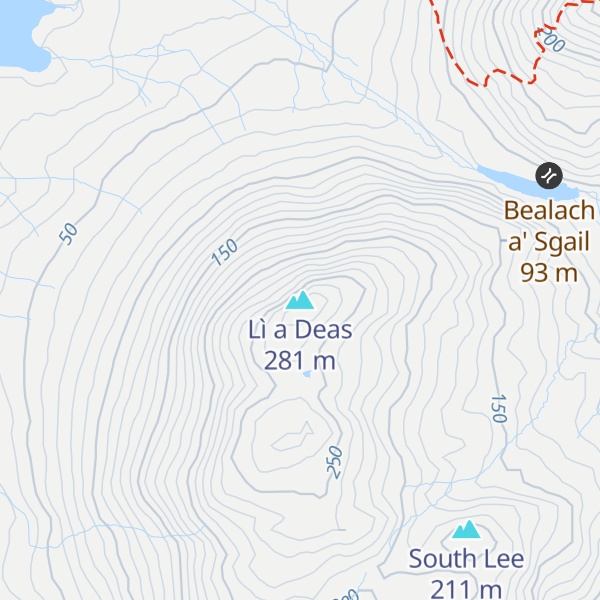 Map of Lì a Deas