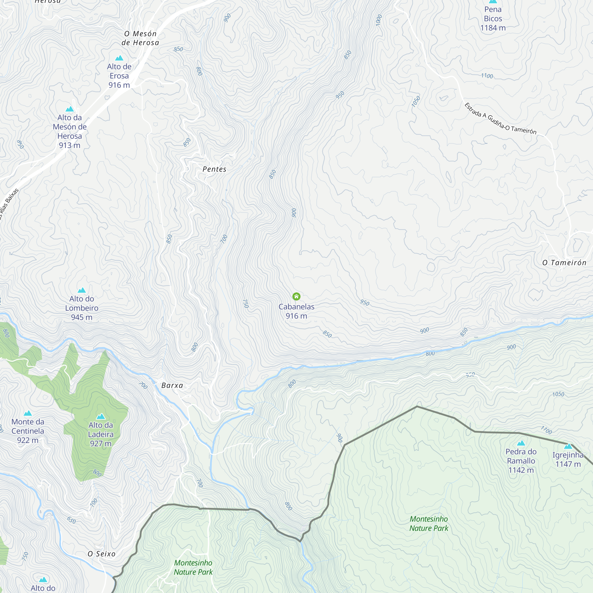 Cabanelas map