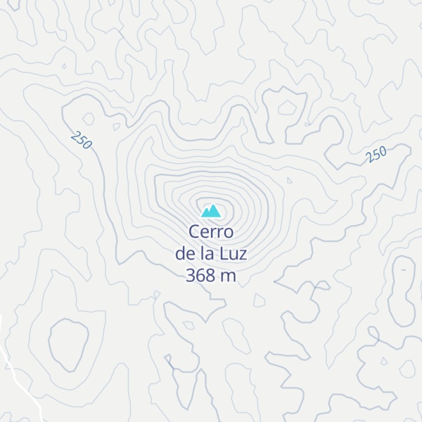 Map of Cerro de la Luz