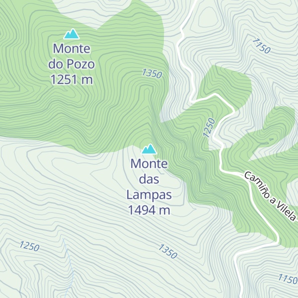 Map of Monte das Lampas