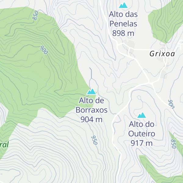 Map of Alto de Borraxos