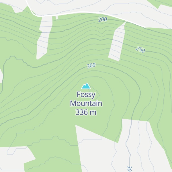 Map of Fossy Mountain
