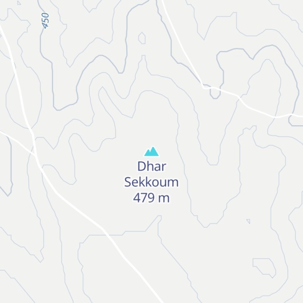Map of Dhar Sekkoum