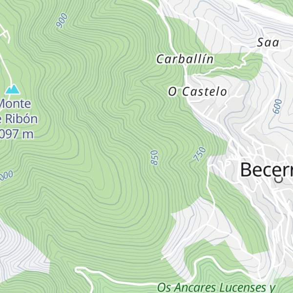 Map of Cabanela de Abaixo