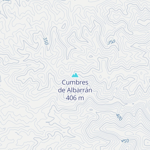 Map of Cumbres de Albarrán