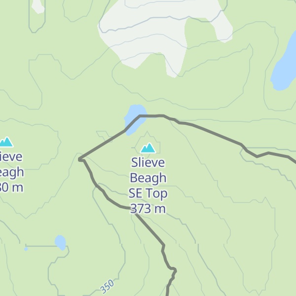 Map of Slieve Beagh SE Top
