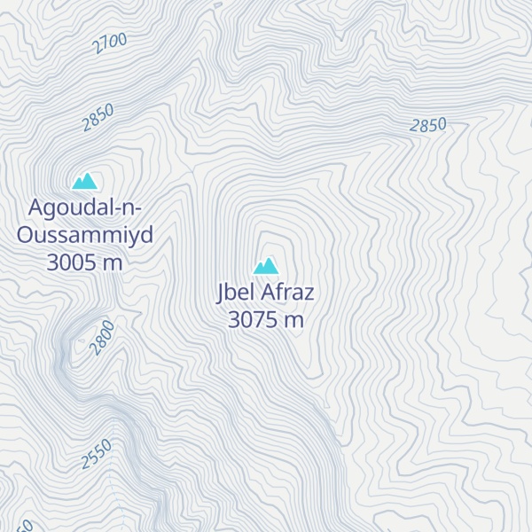 Map of Jbel Afraz