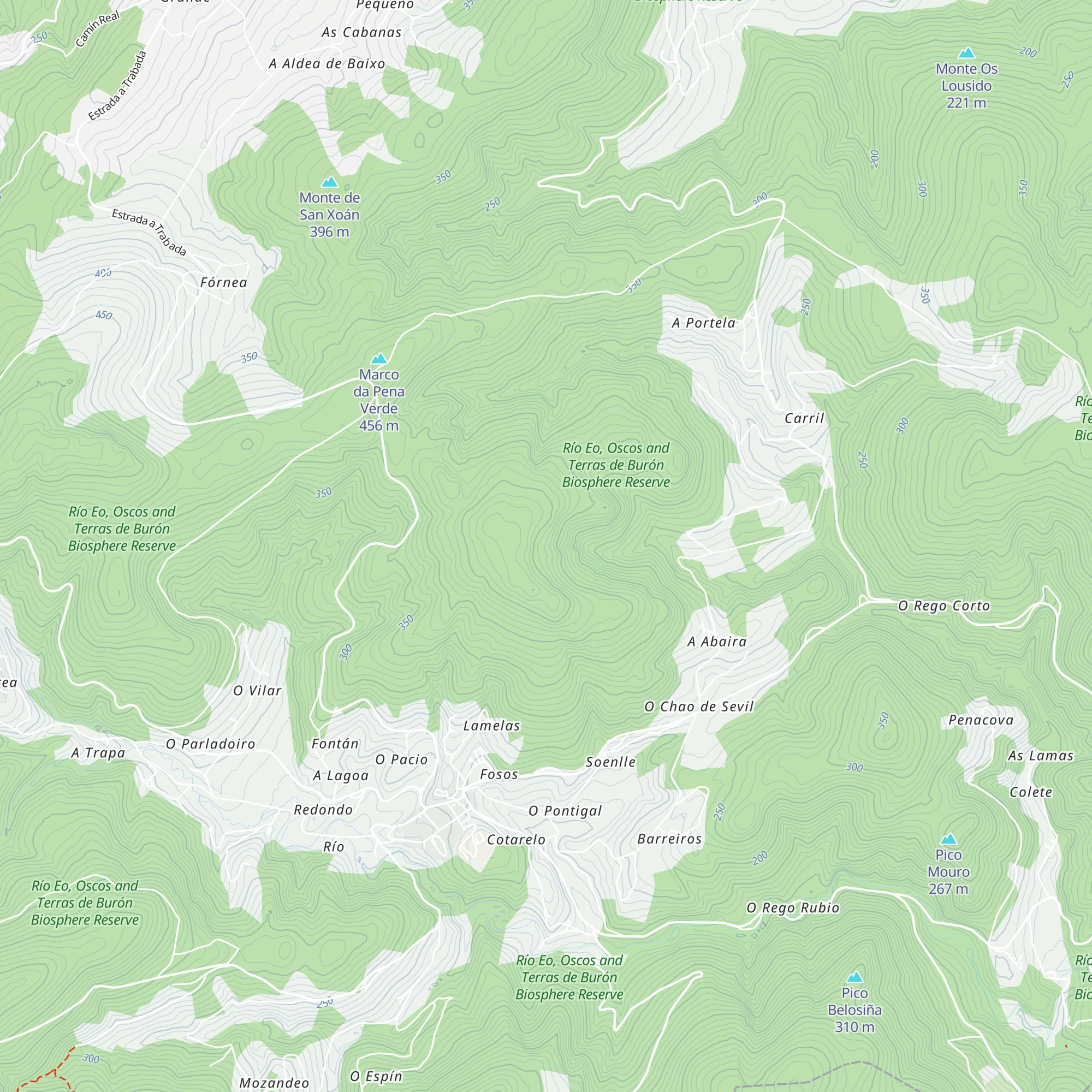 Cabanelas map