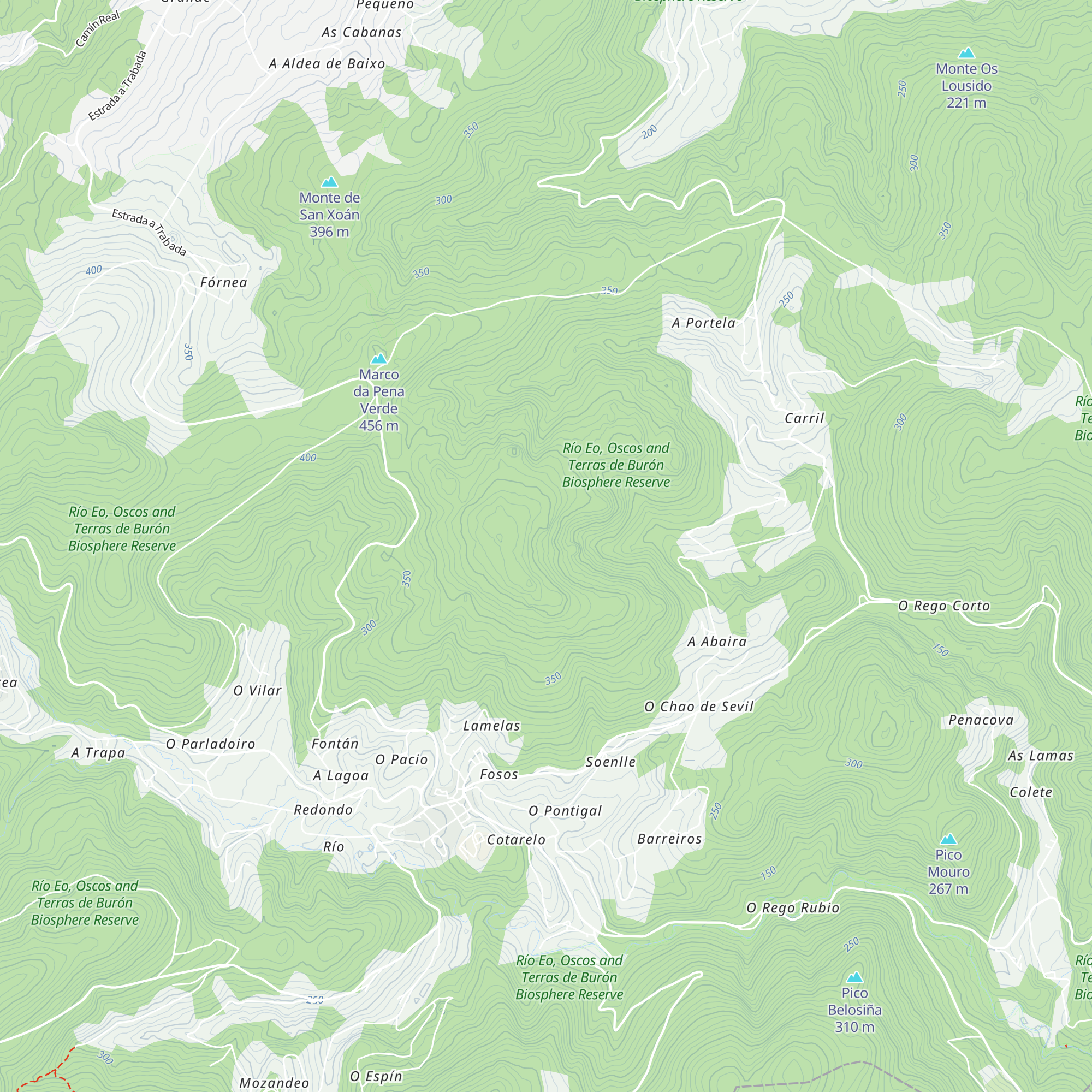 Cabanelas map