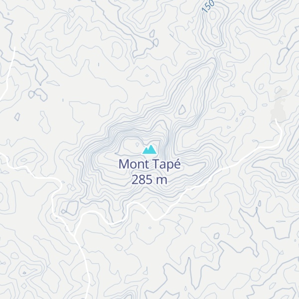 Map of Mont Tapé