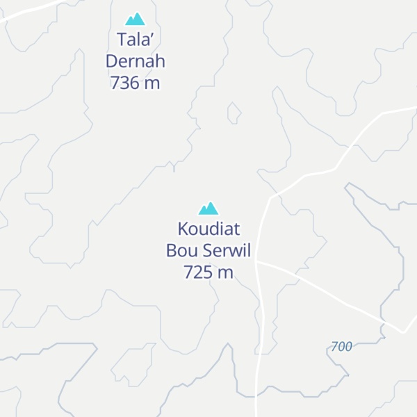 Map of Koudiat Bou Serwil