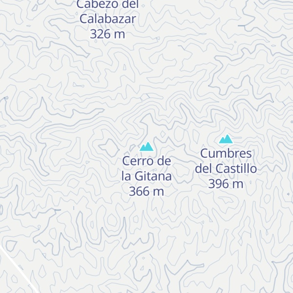 Map of Cerro de la Gitana