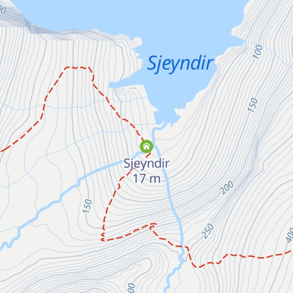 Map of Sjeyndir