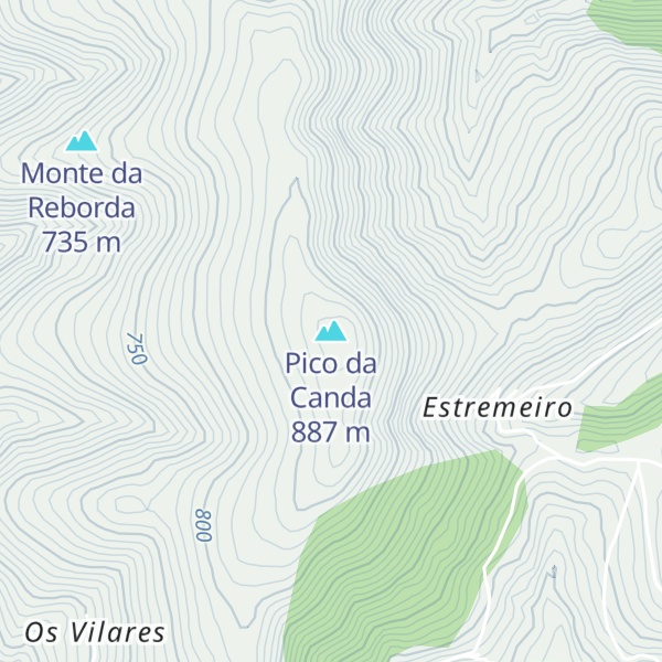 Map of Pico da Canda