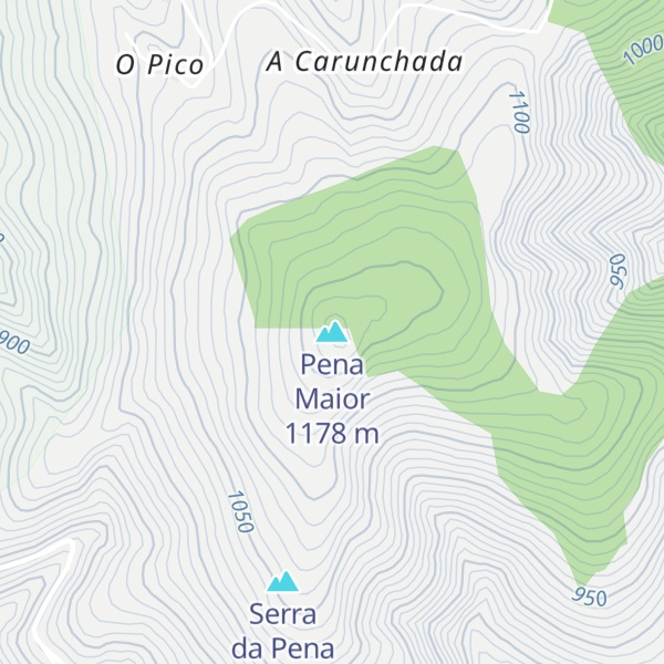 Map of Pena Maior
