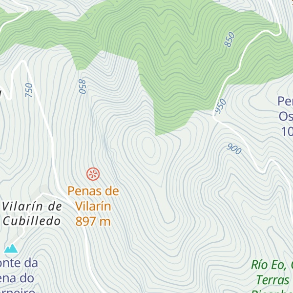 Map of Pico Ribón