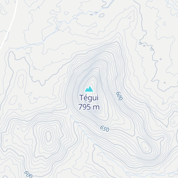 Map of Tégui
