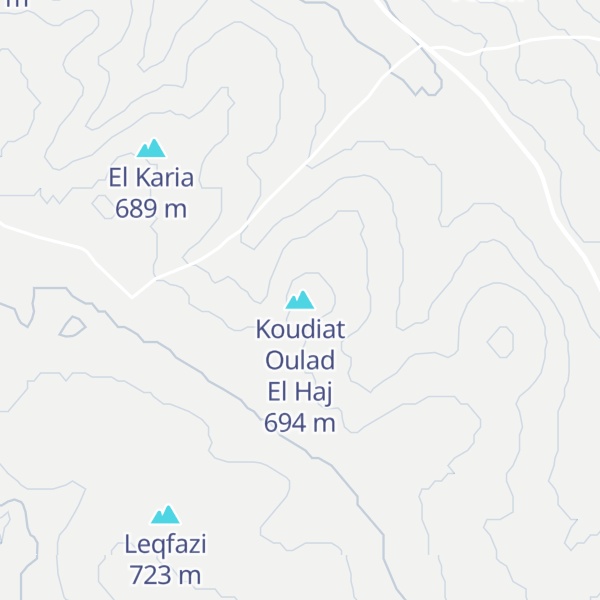 Map of Koudiat Oulad El Haj