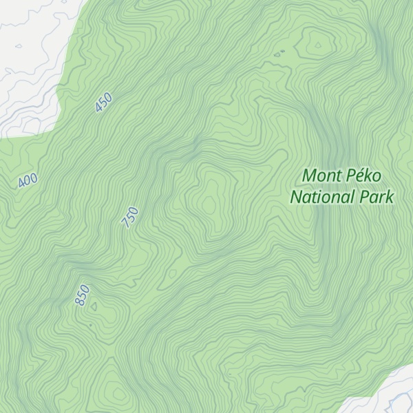 Map of Mont Péko